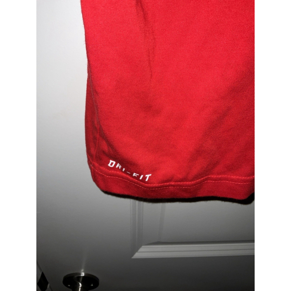 Nike Mens LJ Crown T-shirt Red Lebron James Dri Fit XL - Picture 3 of 8